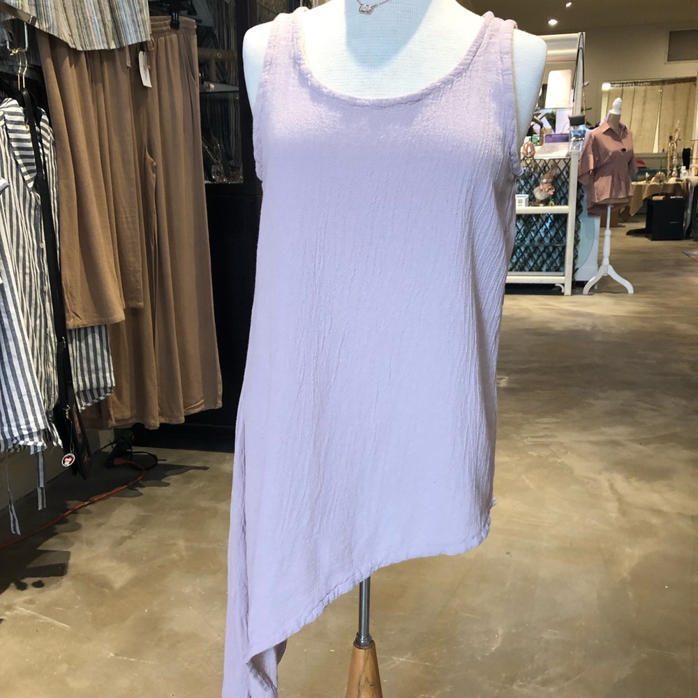 Gauze tank top